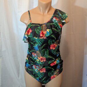 NWT Maternity one piece swimsuit, size Medium, brand is Maacie With Sarong